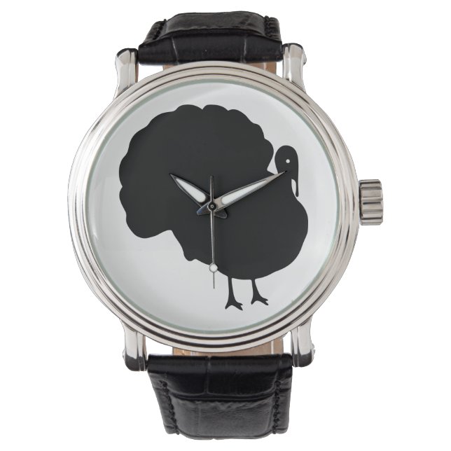 Turkey Silhouette Horloge (Voorkant)