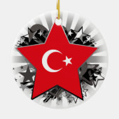 Turkey Star Keramisch Ornament (Achterkant)