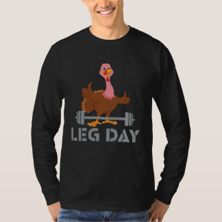 Turkey Thanksgiving Day Weightlifting Deadlifting T-shirt