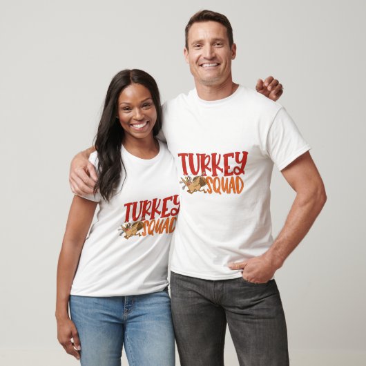 Turkey Trot Squad Funny Thanksgiving Running Match T-shirt (Unisex)
