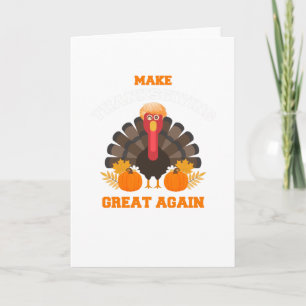 Turkey Trump Make Thanksgiving Great Again Kaart