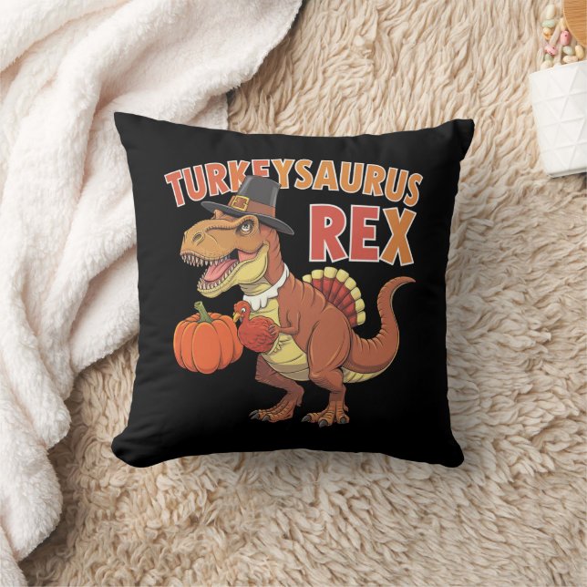 Turkeysaurus Rex Dab Turkey Dino Toddler Boys Kussen (Deken)