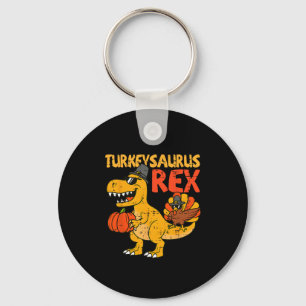 Turkeysaurus Rex kalkoen Thanksgiving Peuter Jonge Sleutelhanger