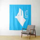 Turkic Gray Wolf - Gokturks Wandkleed (In situ)