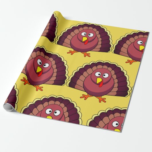 Turkije aanpassen cadeaupapier (Uitgerold)