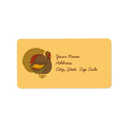 Turkije Adres Label Stickers (Voorkant)