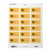 Turkije Adres Label Stickers (Full Sheet)