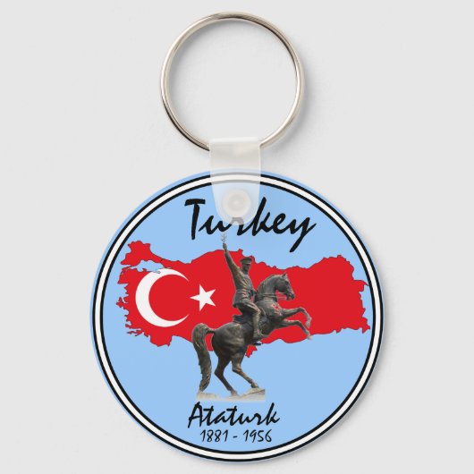 Turkije-Ataturk Sleutelhanger (Voorkant)