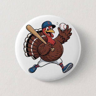Turkije Batter Baseball Game Baseball Ronde Button 5,7 Cm