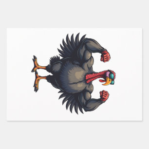 Turkije Bodybuilding Thanksgiving Dag Gym Workout Inpakpapier Vel