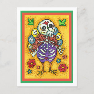 TURKIJE BOTTEN COLORFUL FOLLE THANKSGIVING BIRD SK FEESTDAGENKAART