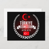 Turkije Briefkaart (Voorkant / Achterkant)