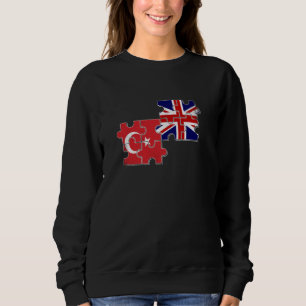 Turkije Britse Vlag Brits Turks Trui