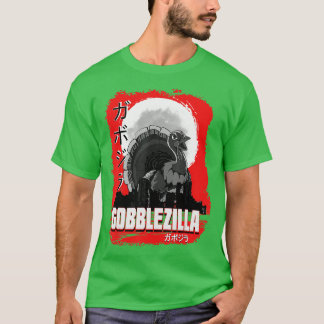 Turkije Dag Thanksgiving Gobblezilla 3 T-shirt