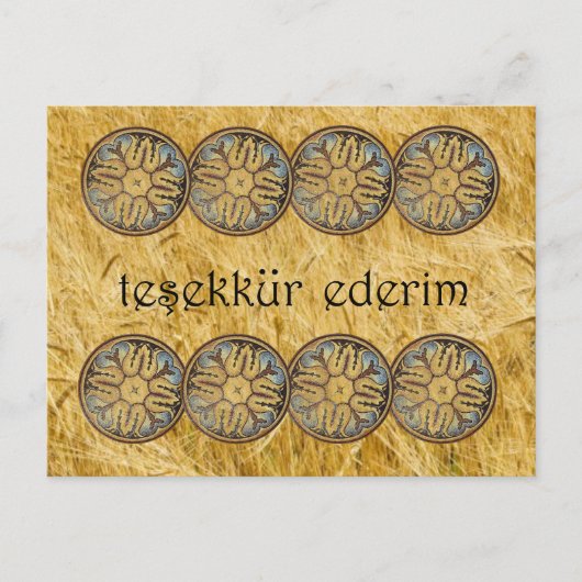 TURKIJE - Dank u Briefkaart (Voorkant)