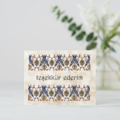 TURKIJE - Dank u Briefkaart (Staand voorkant)