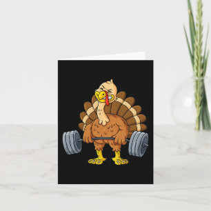 Turkije Deadlift Leuk Thanksgiving Dag Fitness Wee Kaart