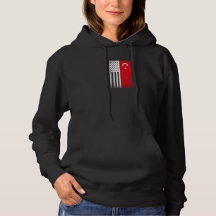 Turkije Design for trotse Turkse Amerikanen Hoodie