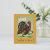 Turkije die het Briefkaart van de Thanksgiving (Staand voorkant)