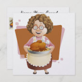 Turkije Diner / Thanksgiving / Kerst Kaart (Voorkant / Achterkant)