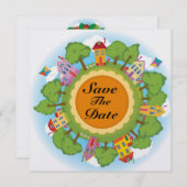 Turkije Diner - Thanksgiving - Kerst - SRF Save The Date (Voorkant / Achterkant)