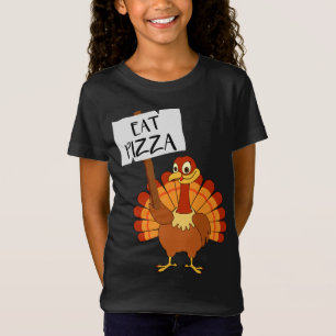 Turkije Eet Pizza Grappig Vegan Thanksgiving Manne T-shirt