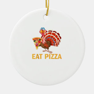 TURKIJE EET PIZZA Shirt Volwassen Vegan Kinderen G Keramisch Ornament