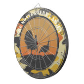 Turkije en Camo Dartbord (Voorkant Rechts)