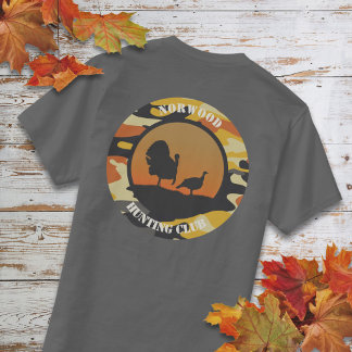 Turkije en Camo Round Design T-Shirt