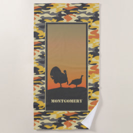 Turkije en Camo Strandlaken