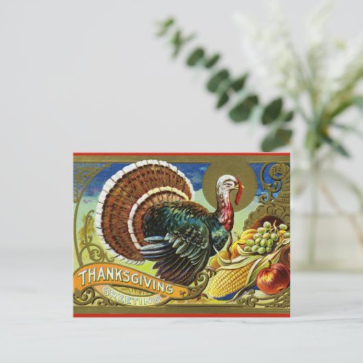 Turkije en Cornucopia Briefkaart (Staand voorkant)