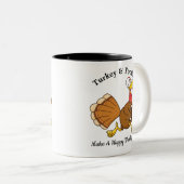 Turkije en Football Tweekleurige Koffiemok (Voorkant rechts)