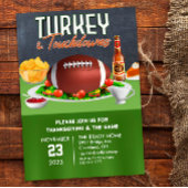 Turkije en Touchdowns Dinner Uitnodiging