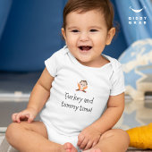 Turkije en Tummy Time Funny Thanksgiving Romper