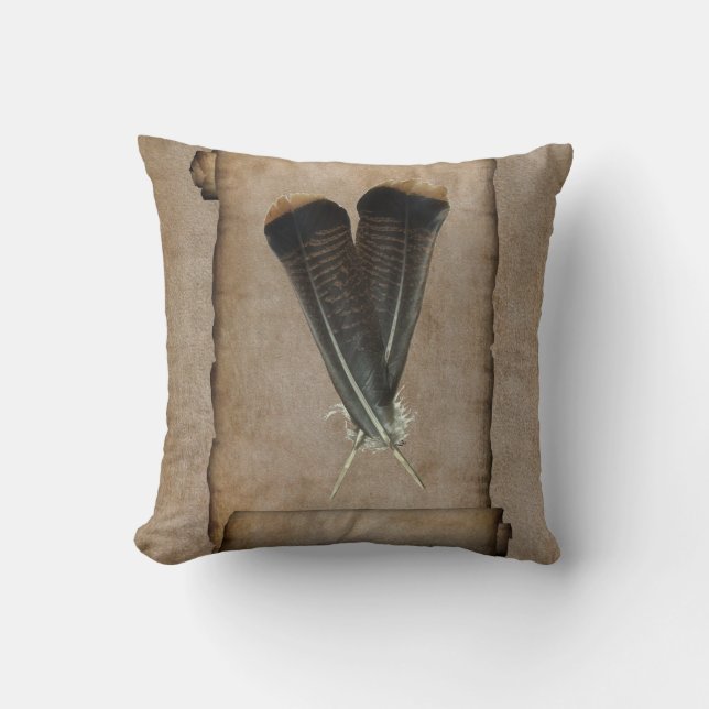 Turkije Feather Quill Kussen (Voorkant)