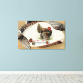 Turkije Feathers Canvas Afdruk (Insitu (Houten vloer))