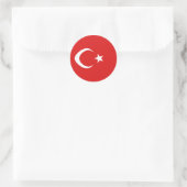 Turkije Fisheye Vlag Sticker (Tas)