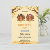 Turkije genderonthulling uitnodiging (Staand voorkant)