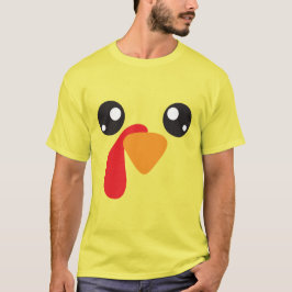 turkije gezicht grappige feestdagen Thanksgiving T-shirt