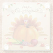 Turkije Glazen Onderzetter (Achterkant)