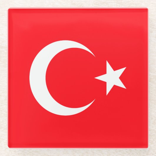Turkije Glazen Onderzetter (Voorkant)