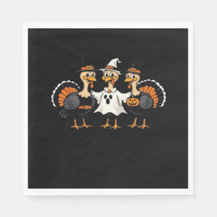 Turkije Halloween Boo, Thanksgiving Turkije, Spook Servet