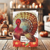  Turkije Happy Thanksgiving Feestdagen Kaart