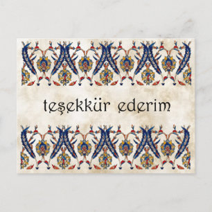 TURKIJE - Hartelijk dank Briefkaart