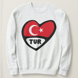 Turkije Heart Flag TUR landcode Trui