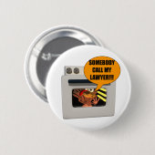 Turkije heeft advocaat nodig ronde button 5,7 cm (Voorkant /achterkant)