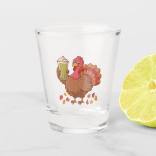 Turkije houdt Matcha Drink Thanksgiving Shot Glas