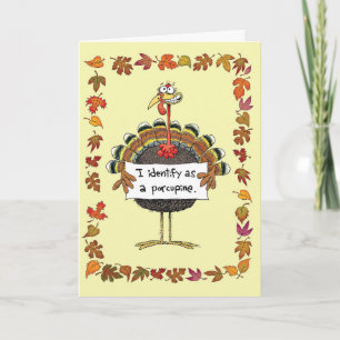 Turkije Identificatie Thanksgiving Kaart