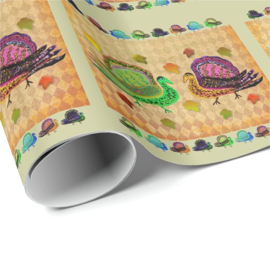 Turkije in de Herfst Cadeaupapier (Rol Hoek)