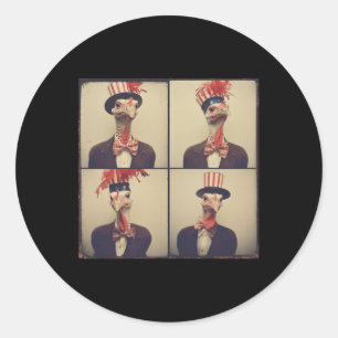 Turkije in foto Automata stijl, Onafhankelijkheid Ronde Sticker